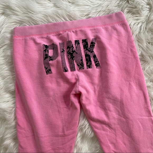 🎁[vs pink] bubblegum pink logo drawstring joggers - Picture 5 of 8